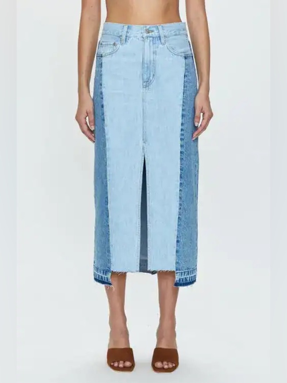 Pistola Denim Midi Skirt